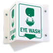 Projecting Eye Wash Sign