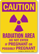 Radiation Area OSHA Caution Sign