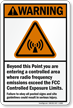 Radio Frequency Emissions ANSI Warning Sign