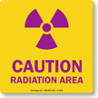 Caution Radiation Area with Graphic
