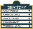 Directory Sign, 5 Panel