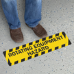 Rotating Equipment Hazard Slip Resistant Sign