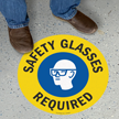 Safety Glasses Required SlipSafe Floor Sign