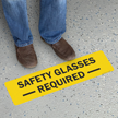 Safety Glasses Required SlipSafe & GripGuard Floor Sign