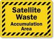 Satellite Waste Accumulation Area Sign