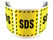 180 Degree Projecting SDS Sign with striped border