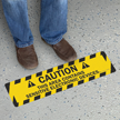 Area Contains Sensitive Electronic Devices Floor Sign