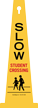 Slow Student Crossing 4-sided Safety Cone Sign