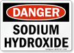 Danger Sodium Hydroxide Sign