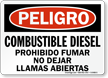 Combustible Diesel Prohibido Fumar, Spanish Diesel Fuel Sign