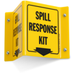 Spill Response Kit Projecting Sign