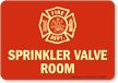 Sprinkler Valve Room Glow Sign