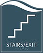 Stairs Exit Pacific Regulatory Sign
