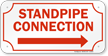 Standpipe Connection Right Sign