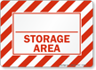 Storage Area Sign