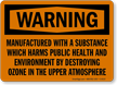 Warning: Public Health and Environment Sign