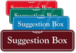 Suggestion Box ShowCase Sign