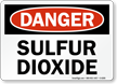 Sulfur Dioxide OSHA Danger Sign