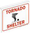 Tornado Shelter Sign