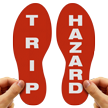 Trip Hazard Footprints Floor Marker
