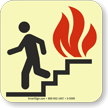 GlowSmart™ Use Stairs in Fire Sign