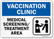 Vaccination Clinic Medical Screening Treatment Area