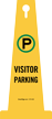 Visitor Parking 4-sided Safety Cone Sign