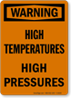 Warning High Temperatures Sign