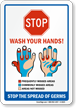 Stop! Wash Your Hands! Sign
