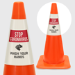 Wash Your Hands Cone Message Collar