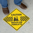 Caution   Watch for Forklifts with Clipart