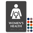 Women's Health Braille Sign, Female Health Care Symbol