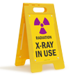 Radiation X-Ray In Use Free-Standing Floor Sign