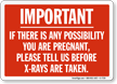 X ray Warning Sign