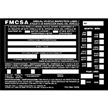 Annual Vehicle Inspection Labels with Punch Boxes