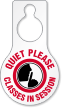 Quiet Please Classes In Session Pear Shaped Tag