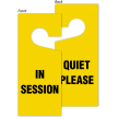 In Session Quiet Please Door Hang Tag