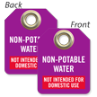 Non-Potable Water Not Intended For Domestic Use Tag