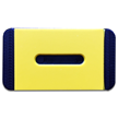 Vertical Mounting Plastic Engraved Pole Marker Character, Black on Yellow, " "
