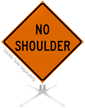 No Shoulder Roll Up Sign