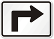 Right Turn Symbol   Route Marker Sign