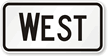 West   Route Marker Sign
