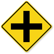 Cross Road (Symbol)   Traffic Sign