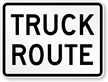 Truck Route Weight Limit Sign