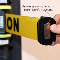 Magnetic barrier for cleaning