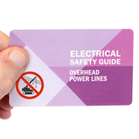 Electrical Safety Guide Overhead Power Lines Wallet Card