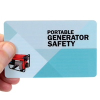 Portable Generator Safety with Graphic Safety Wallet Card 