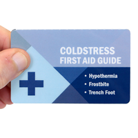 Cold Stress First Aid Guide,Safety Wallet Card