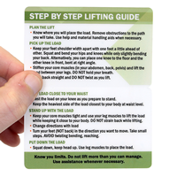 Bi-Fold How To Lift Safely with Graphic