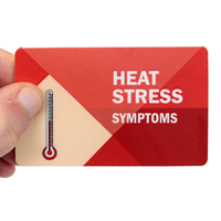 Heat Stress Symptoms Bi-Fold Safety Wallet Card